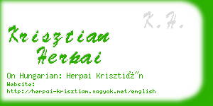 krisztian herpai business card